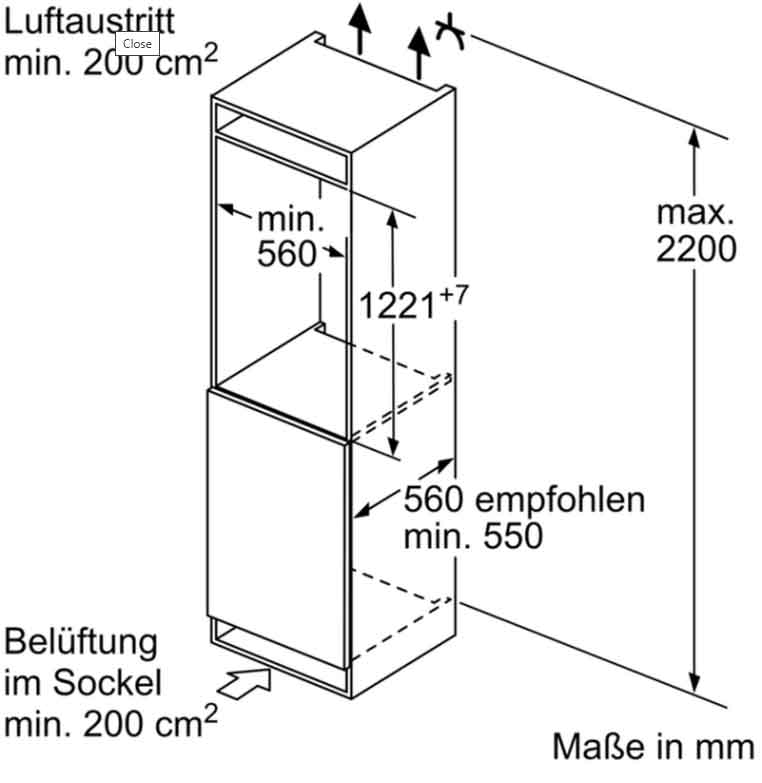 Neff KI1416DD1 N70, Einbau-Kühl-Schrank