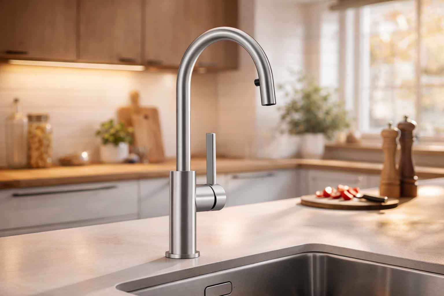 Blanco Candor Küchenarmatur, schwenkbar edelstahl gebürstet