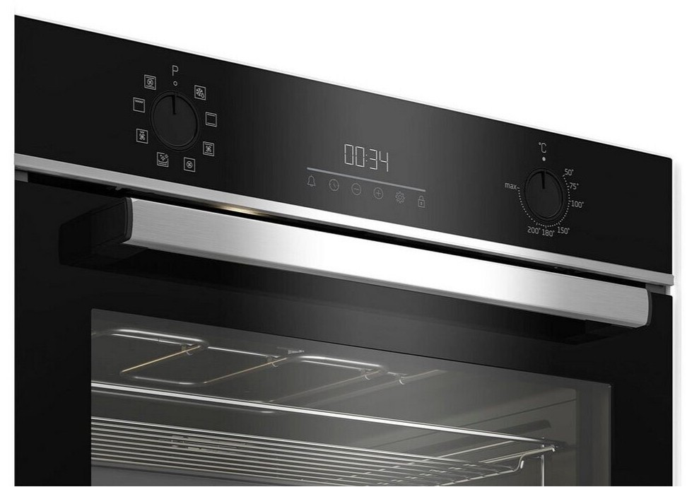 Beko BBCM13300X EEK: A Einbaubackofen, 60cm breit, 48L, Kindersicherung
