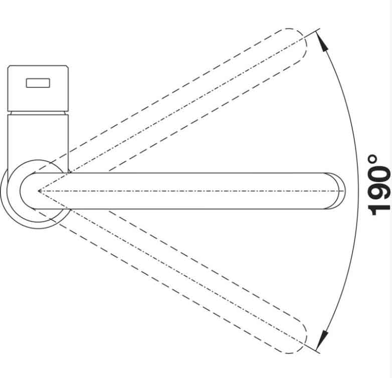 Blanco Candor Küchenarmatur, schwenkbar edelstahl gebürstet