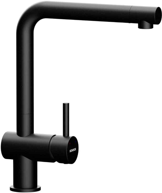 Schock EPOS Puro Küchenarmatur Festauslauf, Hochdruck, Wasserspar-Perlator