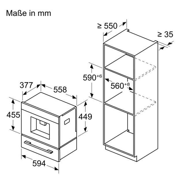 Siemens studioLine Einbau-Kaffeevollautomat Schwarz